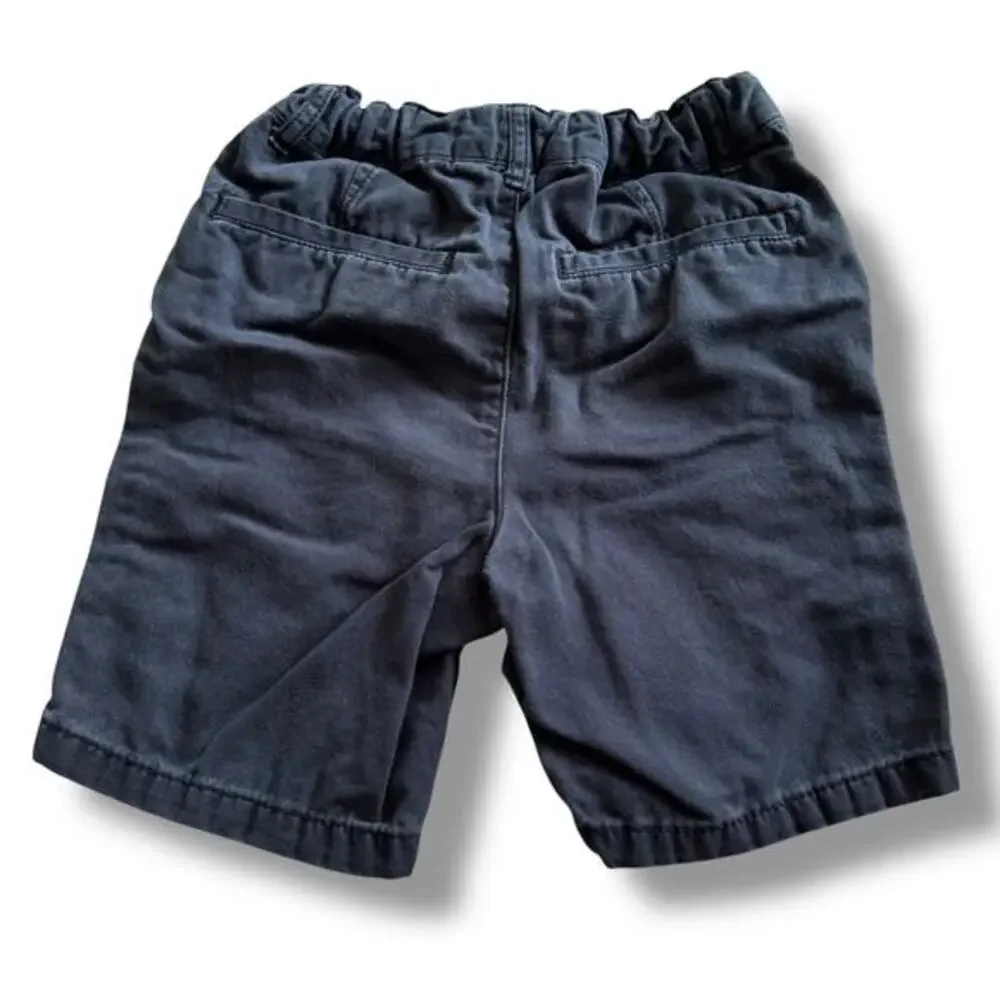 The Children's Place Boys Shorts Size 5T Navy Blue Solid Adjustable‎ Waist